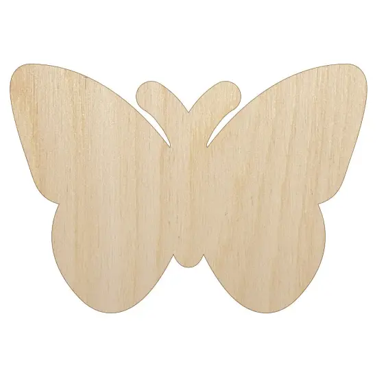 Butterfly Solid Unfinished Wood Shape Piece Cutout for DIY Craft Projects {1}