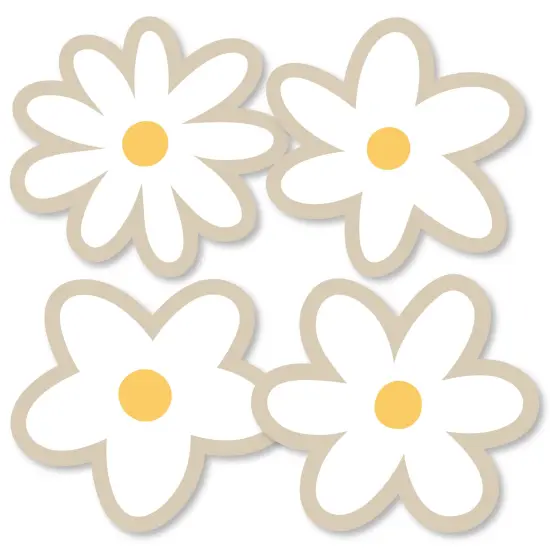 Big Dot of Happiness Tan Daisy Flowers - Decorations DIY Floral Party Essentials - Set of 20 {3}