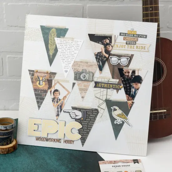 American Crafts Cedar House Washi Tape 8/Pkg-Foil {3}