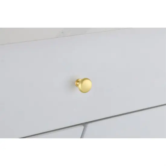 Cadon 1.2" Diameter Brushed Gold Mushroom Knob Multipack (Set of 10) {3}