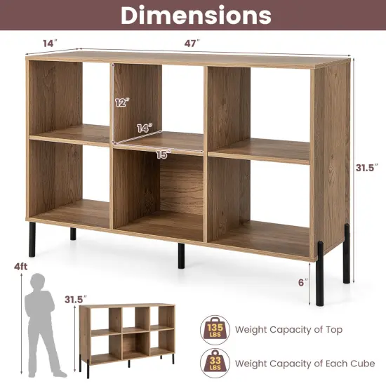 Open-Back Bookshelf with Drawer for Study {2}