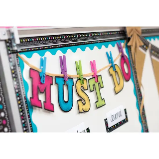 Chalkboard Brights Magnetic Borders, 24 Feet Per Pack, 3 Packs {2}