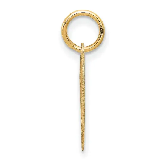 14K Yellow Gold #1 Granddaughter Heart Charm Pendant Jewerly 18mm x 14mm {4}