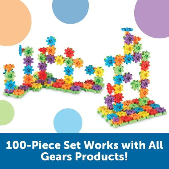 100 Pieces Deluxe Building Set, STEM Construction Toy Set, 100 Pieces, Ages 3+ {4}