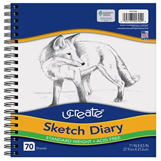 Sketch Diary, 11" x 8-1/2", 70 Sheets {1}
