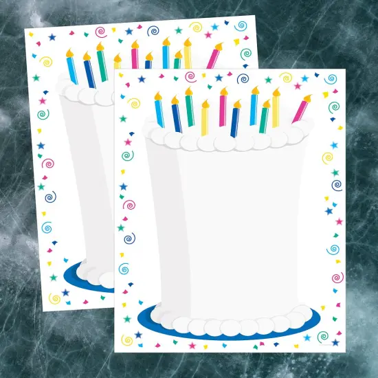 Great Papers! Cake Stationery Letterhead, Invitations and Announcements, Printer Friendly, 8.5"x11", 80 Pack {3}