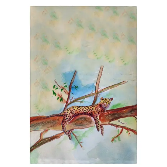 Betsy Drake Leopard Guest Towel {1}