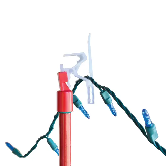 Simple Living Set of 25 Ladderless Red and Green Light Hanging Kit, 11ft {6}