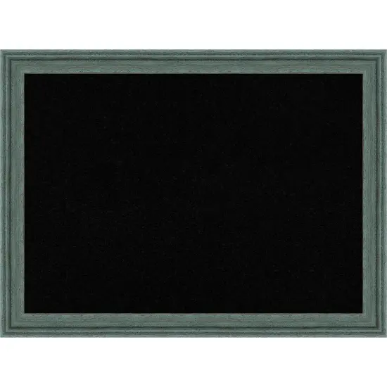 Upcycled Wood Framed Corkboard, Black Cork {1}