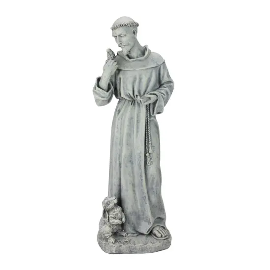 Roman Joseph's Studio St. Francis of Assisi Outdoor Garden Statue - 24" Gray {1}