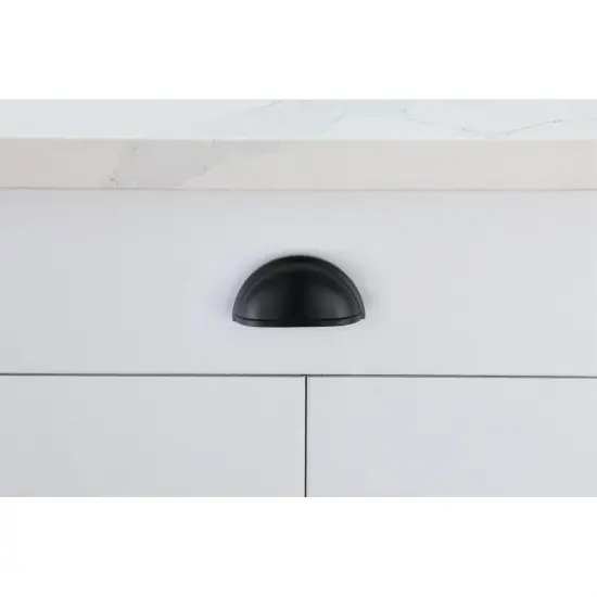 Atticus 3" Center to Center Matte Black Cup Bar Pull Multipack (set of 10) {2}