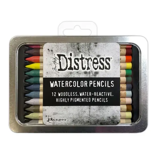 Tim Holtz Distress Watercolor Pencil 12/Pkg-Set 5 {1}