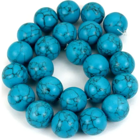 8 Strands Synthetic Turqoise Beads Various Shapes & Sizes {2}