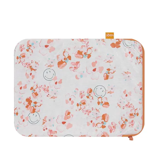 LOQI Artists Laptop Cover, Smiley Tyvek Blossom White, One Size {3}
