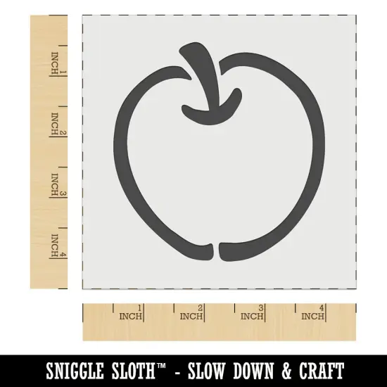 Whole Apple Fruit Wall Cookie DIY Craft Reusable Stencil {6}