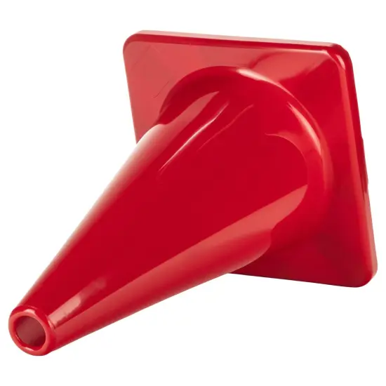 Hi-Visibility Flexible Vinyl Cone, weighted, 12", Red {2}