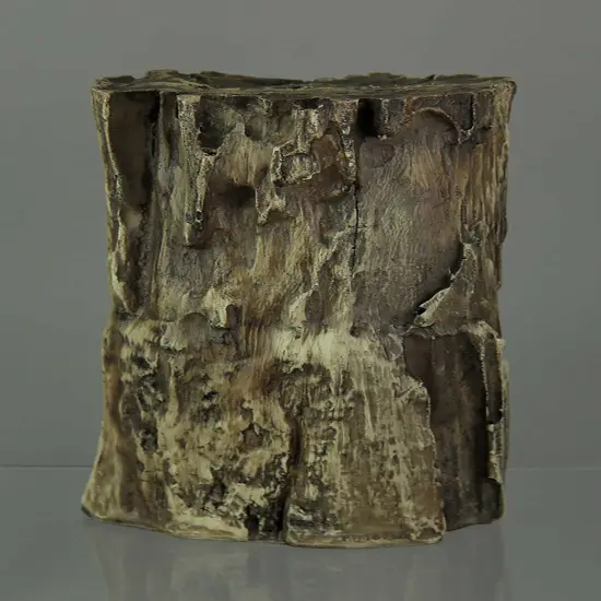 Dragon Holding Orb In Old Log Statue with Color Changing LED Lights {4}