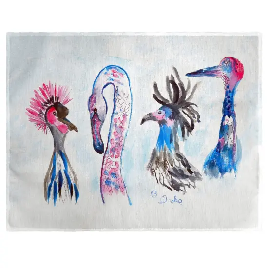 Betsy Drake Loony Birds Place Mat Set of 4 {1}