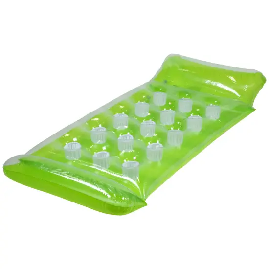 Northlight Inflatable 15-Pocket Swimming Pool Lounge - 64.75" - Green {4}