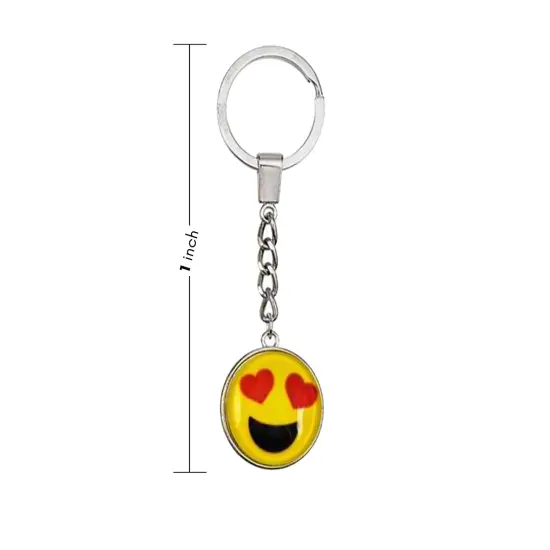 Rhode Island Novelty 1" EMOTICON KEYCHAIN {5}