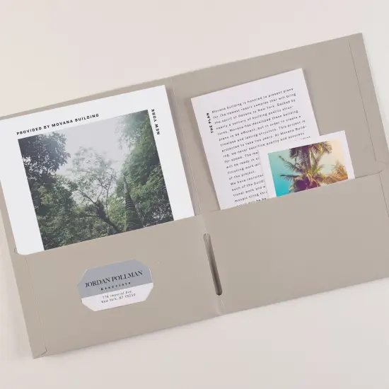 Avery Two Pocket Folders, Holds up to 40 Sheets, 25 Gray Folders (47990) {6}