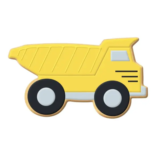 CookieCutter.com Dump Truck 3.75 in Cookie Cutter Transportation, Tin Plated Steel, Made in USA {3}