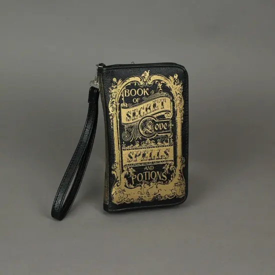 7 Inch Book Of Secrets Vinyl Detachable Strap Wrist Wallet ID Holder Organizer {5}