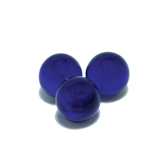 WE Games Blue Glass Marbles - Set of 33 - .625 Diameter {2}