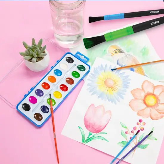 BAZIC Paintbrush Set Kid's Asst. Size (9/Pack) {2}