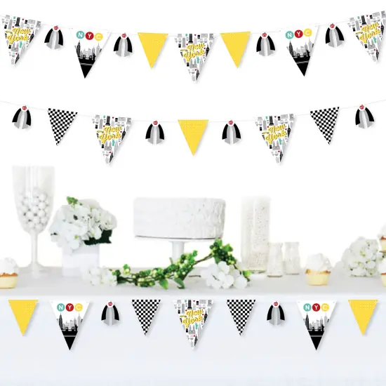 Big Dot of Happiness NYC Cityscape - DIY New York City Party Pennant Garland Decoration - Triangle Banner - 30 Pieces {3}