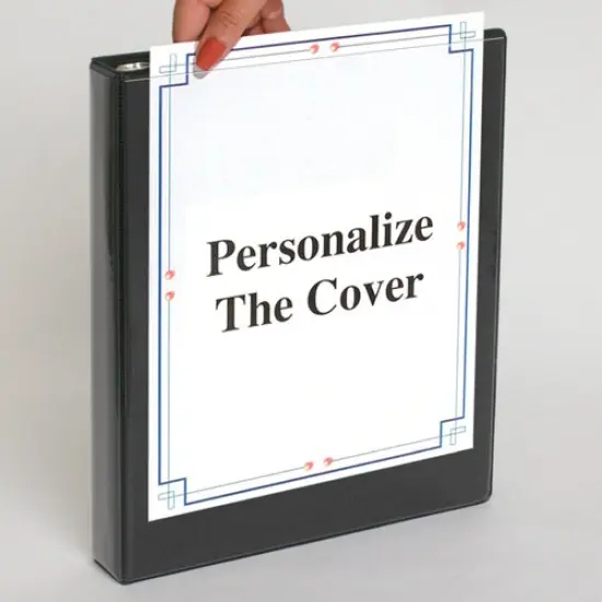 Flip Chart Easel Presentation Binder Landscape/Horizontal - Black {4}