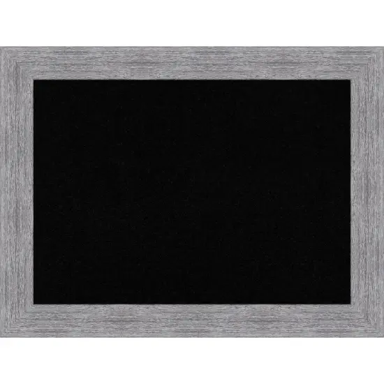 Bark Rustic Framed Corkboard, Black Cork {7}
