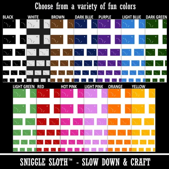 Alaska State Flag Temporary Tattoo Water Resistant Fake Body Art Set Collection Black {2}