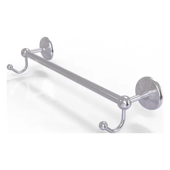 Prestige Monte Carlo Collection 18 Inch Towel Bar With Integrated Hooks - Pmc-41-18-Hk-Sch {1}