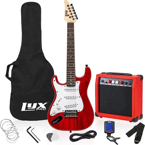 LyxPro 36&rdquo; Stratocaster Electric Guitar Beginner Kit {1}