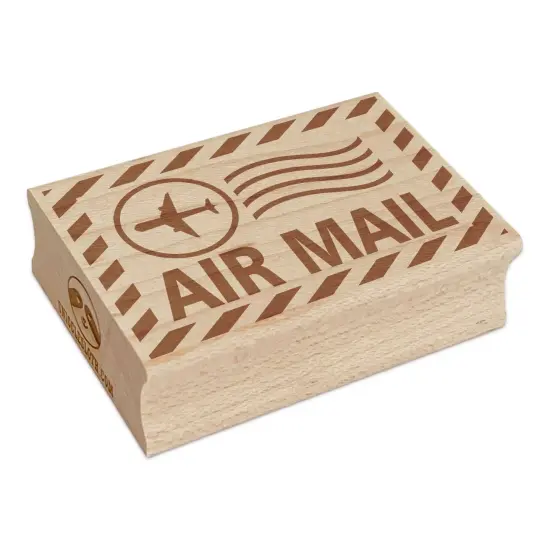 Air Mail Postmark Rectangle Rubber Stamp for Stamping Crafting {7}