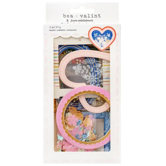 American Crafts Poppy And Pear Shaker Frames 9/Pkg-Gold Foil {1}