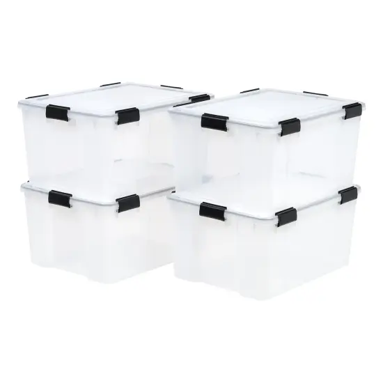IRIS 62 Quart WeatherPro&trade; Storage Box, Clear {6}
