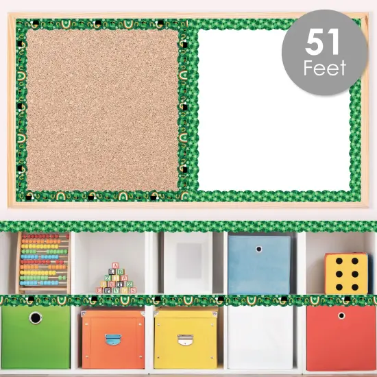 Big Dot of Happiness Lucky St. Patrick's Day - Scalloped Classroom Decor - Bulletin Board Borders - 51 Feet {3}
