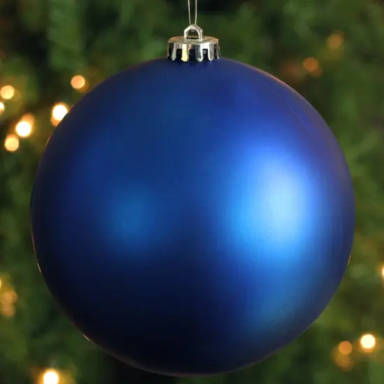 Northlight Shatterproof Commercial Matte Christmas Ball Ornament - 12" (300mm) - Lavish Blue {4}