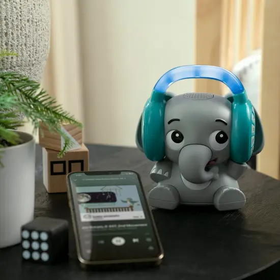 Earl The Elephant Bluetooth Soother Sound Machine with Music Streaming and Night Light for Infants and Toddlers {1}