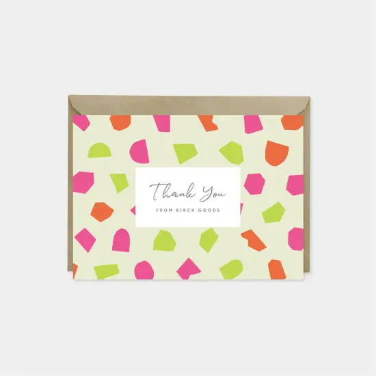 Thank You Card Set, Cut Out Shape {2}