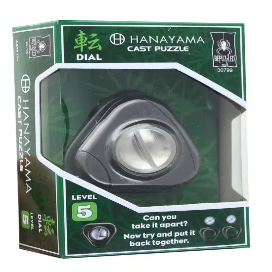Hanayama Level 5 Cast Metal Brain Teaser Puzzle - Dial {1}