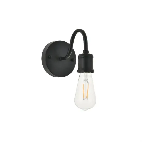 Serif 1 light black Wall Sconce {5}