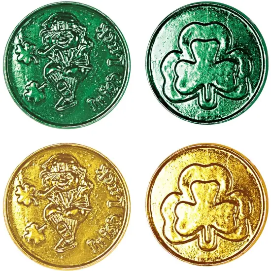Lucky Leprechaun Plastic Coins (Pack of 12) {1}