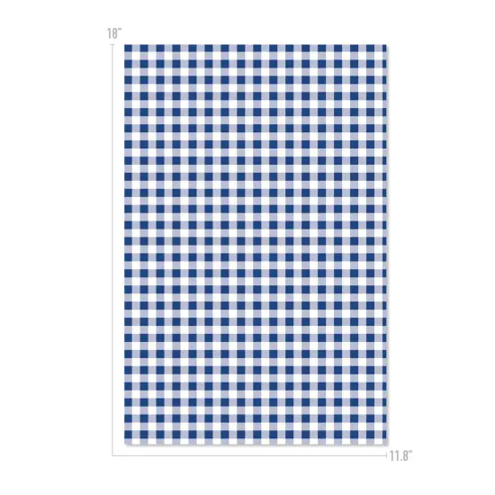 Happy Crafters Buffalo Plaid 11.8" x 18" Sheet Cobalt and White {1}
