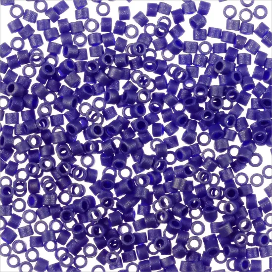 Miyuki Delica Seed Bead 11/0 Matte Opaque Cobalt Luster {3}