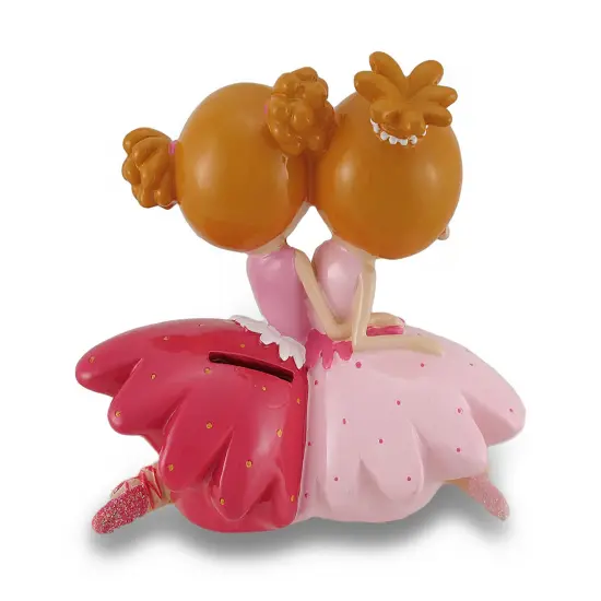 Best Friends Ballerina Coin Bank Statue Multicolor {4}