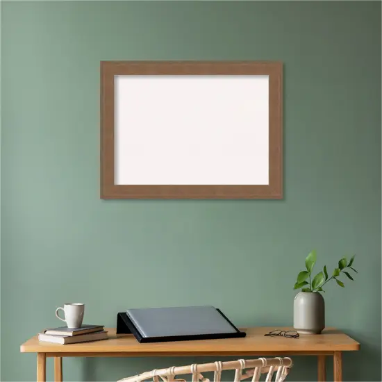 Alta Framed Corkboard, White Cork Medium Brown {6}