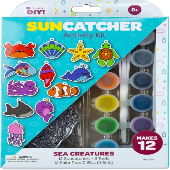 CousinDIY Suncatcher Kit-Sea, Makes 12 {1}
